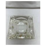 Clear Glass Square Ashtray