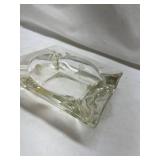 Clear Glass Square Ashtray