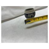 German Stoneware Shot Glass with Grape Design