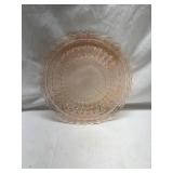 Pink Depression Glass Serving Bowl