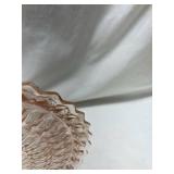 Pink Depression Glass Serving Bowl