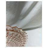 Pink Depression Glass Serving Bowl