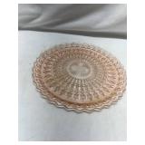 Pink Depression Glass Serving Bowl