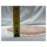 Pink Depression Glass Serving Bowl