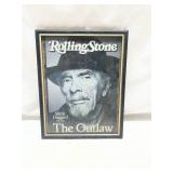 Rolling Stone Magazine Merle Haggard Memorial Cover Framed