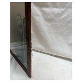 Early 1900s Carved Wood Picture Frame with Black and White Photograph