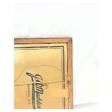 Early 1900s Carved Wood Picture Frame with Black and White Photograph