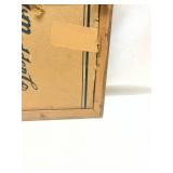 Early 1900s Carved Wood Picture Frame with Black and White Photograph