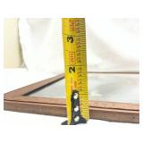 Early 1900s Carved Wood Picture Frame with Black and White Photograph