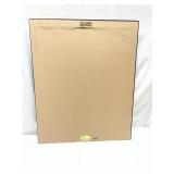 Framed Floral Art Print with Blue Matting