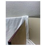 Framed Floral Art Print with Blue Matting