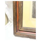 Framed Pencil Drawing of Mother and Child