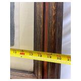 Framed Pencil Drawing of Mother and Child