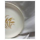 Golden Wheat Pattern Dinner Plate