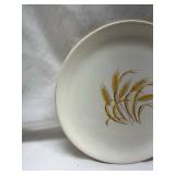 Golden Wheat Pattern Dinner Plate