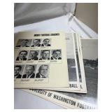 1967 University of Washington Huskies Football Team Photo Set