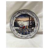 Evening in Pinegrove Collector Plate by Sam Timm First in Series