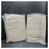 HYMOKEGE Beige Queen Comforter Set Seersucker 7 Pieces, All Season Luxury Bed in a Bag for Bedroom, Bedding Set with Comforters, Sheets, Pillowcases & Shams