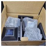 4 Pack Solar Post Lights Outdoor with 3D Flickering Candle Wick, Solar Post Cap Lights IP67 Waterproof, Warm LED Lighting Decor for Fence Deck Mailbox Yard Porch, Fit 4x4, 5x5 or 6x6 Vinyl/Wooden Post