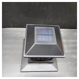 4 Pack Solar Post Lights Outdoor with 3D Flickering Candle Wick, Solar Post Cap Lights IP67 Waterproof, Warm LED Lighting Decor for Fence Deck Mailbox Yard Porch, Fit 4x4, 5x5 or 6x6 Vinyl/Wooden Post