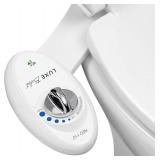 LUXE Bidet NEO 110 - Single Nozzle, Non-Electric Bidet Attachment for Toilet Seat, Adjustable Water Pressure, Rear Wash (White)