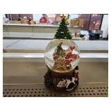 LOVE FOR YOU Gift Wrapped Lighted Christmas Tree Snow Globe Music Box Santa Claus Walnut Soldier Rocking Horse Dog Teddy Bear Train Festival Xmas Indoor Home Decoration Ornament Holiday Party Gifts