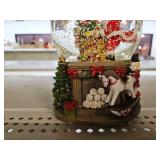 LOVE FOR YOU Gift Wrapped Lighted Christmas Tree Snow Globe Music Box Santa Claus Walnut Soldier Rocking Horse Dog Teddy Bear Train Festival Xmas Indoor Home Decoration Ornament Holiday Party Gifts