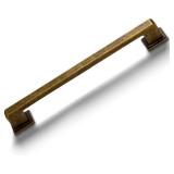 Lot of 2, Antique Brass Cabinet Pulls 3"(76mm) Hole Center Kitchen Retro Handles for Furniture and Drawers Vintage Square Dresser Handles Farmhouse Knobs Drawer Pulls Hardware Q-AB76-2 (2)