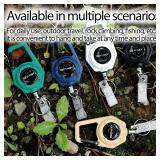 Retractable Keychain Heavy Duty, Multitool Carabiner Badge Holder, ID Holder Clip, Tactical Badge Reel With 29.5" Steel Cord, 2Pack Black