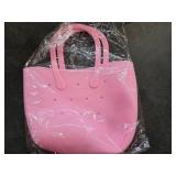 Mini Beach Bag Waterproof Washable Tip Proof Durable Open Tote Bag Tote for Beach, Pool, Boat, Sports Tote Bags Luggage (Pink)