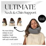 ELEVATED HOME & TRAVEL 2025 Travel Neck Pillow for Airplane Sleeping Premium Memory Foam Cushion | Compact 360  Head & Neck Support | Washable Cover | Must-Have Airplane Travel Essential