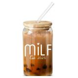 NewEleven Gifts For Mom, New Mom   2025 Pregnancy Gifts For First Time Mother, Pregnant, Expecting Mama, Mother To Be, Mama, Mommy To Be - 16 Oz Coffee Glass