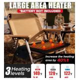 Heated Camping Chair Pad, Heated Seat Cushion, 17" Portable Heated Stadium Seats for Bleachers, Lightweight USB Stadium Seat Cushion Heating Seat Pad (Battery Not Included)