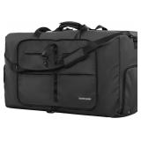 100L Duffle Bag Foldie Travel Bag Expandable Duffle Bag for Travel Carry on Bag Foldable Heavy Duty Large Sports Foldable Luggage Bag 31.89 * 16.93 * 11.81 inchs Waterproof storage carry-on bag