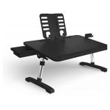 Limitless TotalDesk Portable Modern Workstation and Lap Desk with Adjustable Height & Tilt (Black)