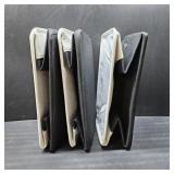 TheWarmHome Storage Basket for Organizing - Large 3 Pack 15.7x11.8x8.3 inch Collapsible Storage Bin for Shelves with Handles Laundry Cube Toy Closet Nursery (Whiet & Black)