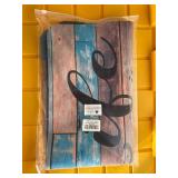 Life is Better at The Beach Starfish Wooden Board Bathroom Rugs Mat Non Slip Super Absorbent Stain Resistant Quick Dry Thin Bathroom Rug-Bath Mats for Bathroom Floor Bathtub,30"x20"