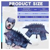 Stegosaurus Dog Costume Dinosaur Dog Costume Halloween Dino Pet Clothes for Pet Cat Halloween Party Cosplay Events Photo Props, Medium