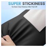 Leather Repair Patch Tape Kit, 17" x 79" Self Adhesive Leather Repair Patch for Furniture, Vinyl Leather Repair Kit for Car Seat, Chairs, Couch, Sofa, Boat Black