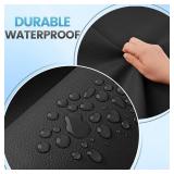 Leather Repair Patch Tape Kit, 17" x 79" Self Adhesive Leather Repair Patch for Furniture, Vinyl Leather Repair Kit for Car Seat, Chairs, Couch, Sofa, Boat Black