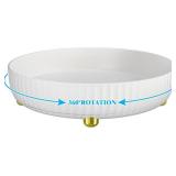 Bathroom Organizers and Storage, 3-Tier Medicine Organizer - Portable Medicine Cabinet with Leather Handle, White