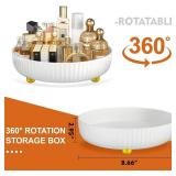 Bathroom Organizers and Storage, 3-Tier Medicine Organizer - Portable Medicine Cabinet with Leather Handle, White