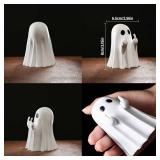 Halloween Ghost Figurine - Halloween Decor Indoor, Cute Finger Ghost Ornaments, Spooky Ghost Decorations, Funny Coffee Table Centerpieces, Home Office Decor