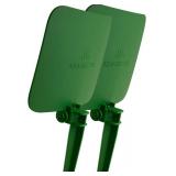 2 Pack Straight Design Green Sprinkler Shield Overspray Protector Guard (Straight2)