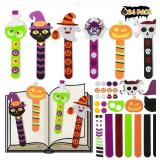 Halloween Crafts for Kids, Halloween Bookmark DIY Craft 24Pack, Halloween Party Favor Trick or Treat, Goodie Bag Gifts Toys, Classroom Prizes for Kids Art Activities