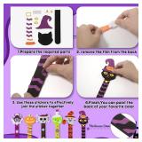 Halloween Crafts for Kids, Halloween Bookmark DIY Craft 24Pack, Halloween Party Favor Trick or Treat, Goodie Bag Gifts Toys, Classroom Prizes for Kids Art Activities