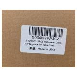 Halloween Decorations Indoor, 1 Set of Happy Spooky Season Wood Faux Books Stack,2 Primitive Halloween Ghosts on Wood Stand & 1 Black Cat Centerpiece for Tiered Tray Table Shelf Decor