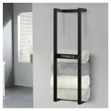 Towel Rack for Rolled Towels, Wall Mounted Bathroom Towel Rack, Wall Mounted 31 inch, Towel Rack for Rolled Towels for Modern Storage