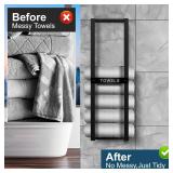 Towel Rack for Rolled Towels, Wall Mounted Bathroom Towel Rack, Wall Mounted 31 inch, Towel Rack for Rolled Towels for Modern Storage