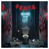 Ganeen Halloween Bloody Handprint Decorations Halloween Bloody Hands Red String Lights 10 ft 20 LED Horror Scary Hanging LED Lights Battery Operated for Murder Mystery Party Home Indoor Outdoor Decor